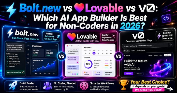 AI app builders comparison for 2026