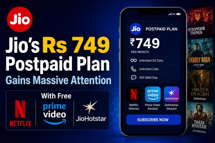 Jio’s Rs 749 Postpaid Plan